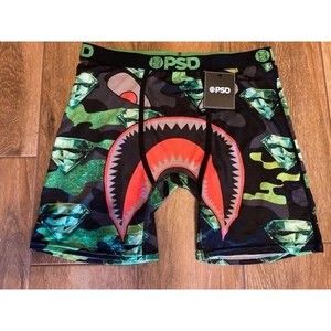 PSD Boxer Brief Mens Size XL Warface Emerald Camo Underwear Green Black New Tags